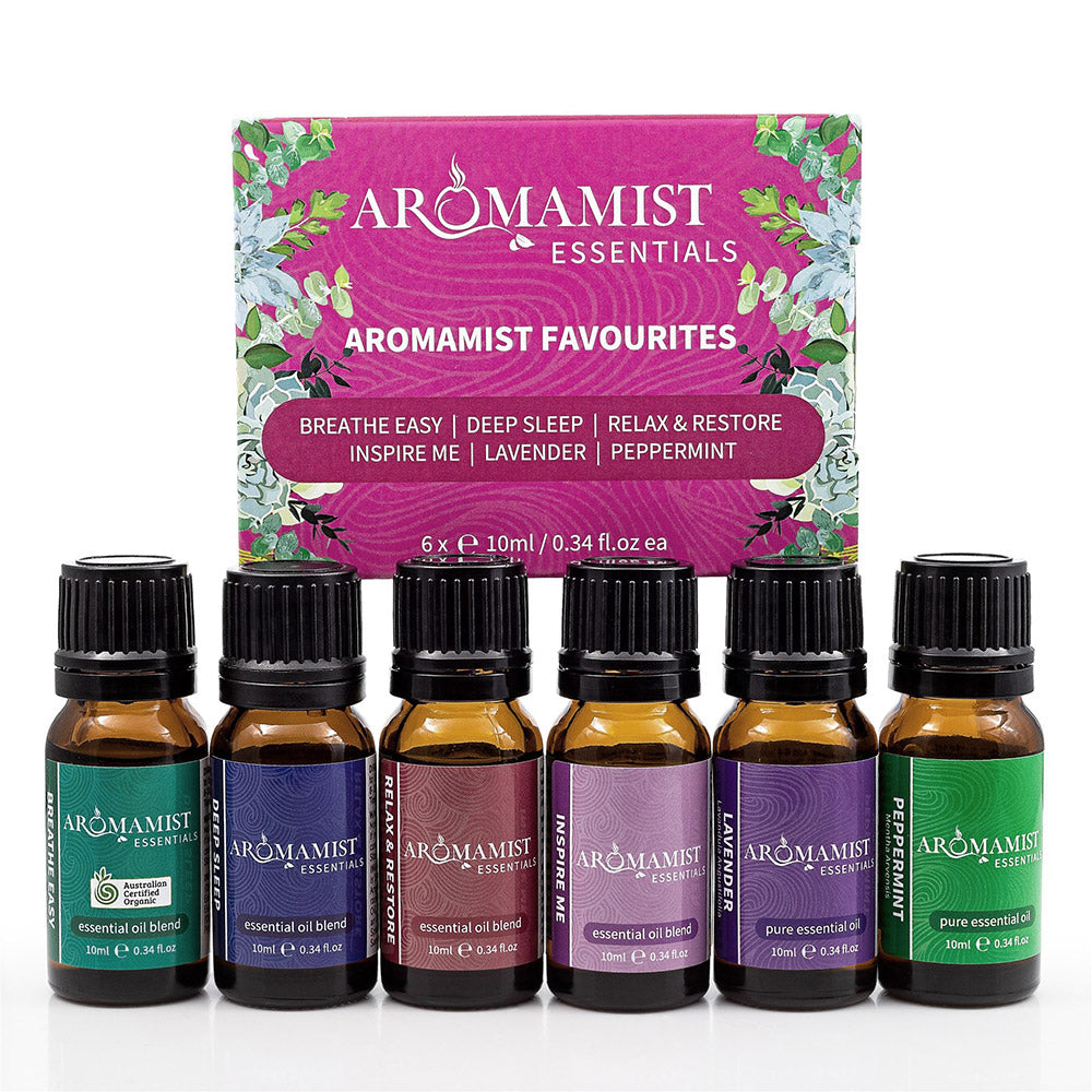 Aromamist Favourite Essential Oils & Blends (6 Pack)