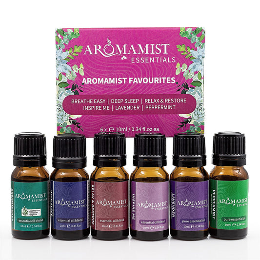 Aromamist Favourite Essential Oils & Blends (6 Pack)