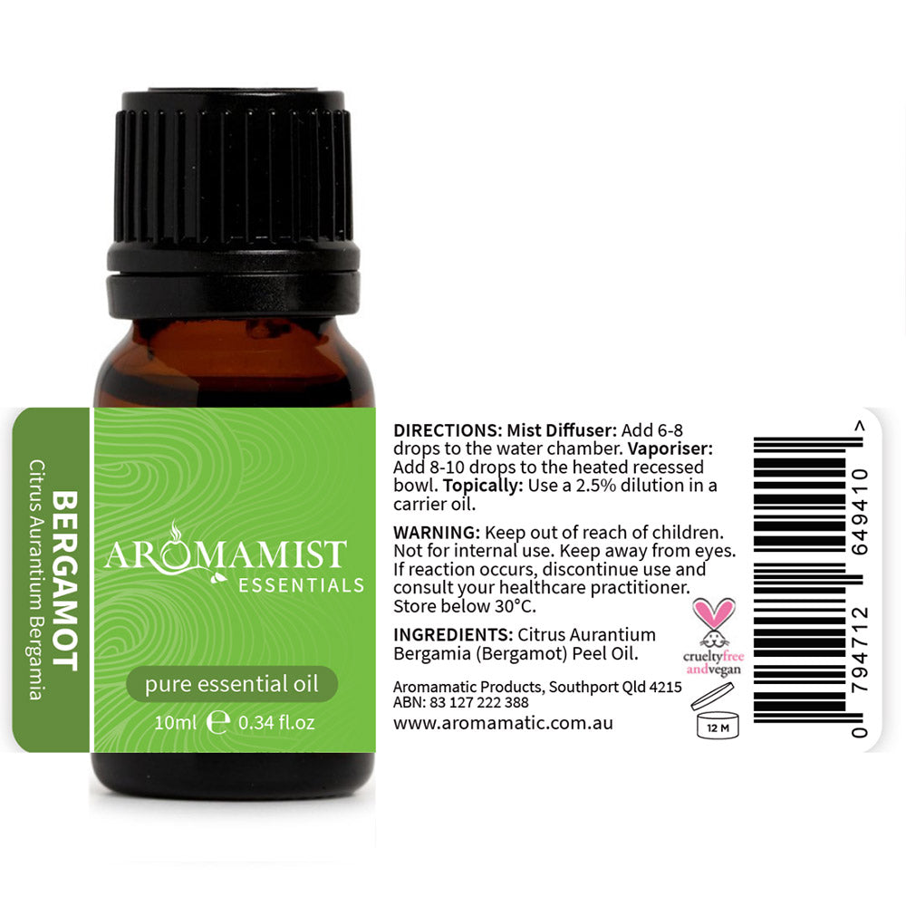 Bergamot Pure Essential Oil 10ml