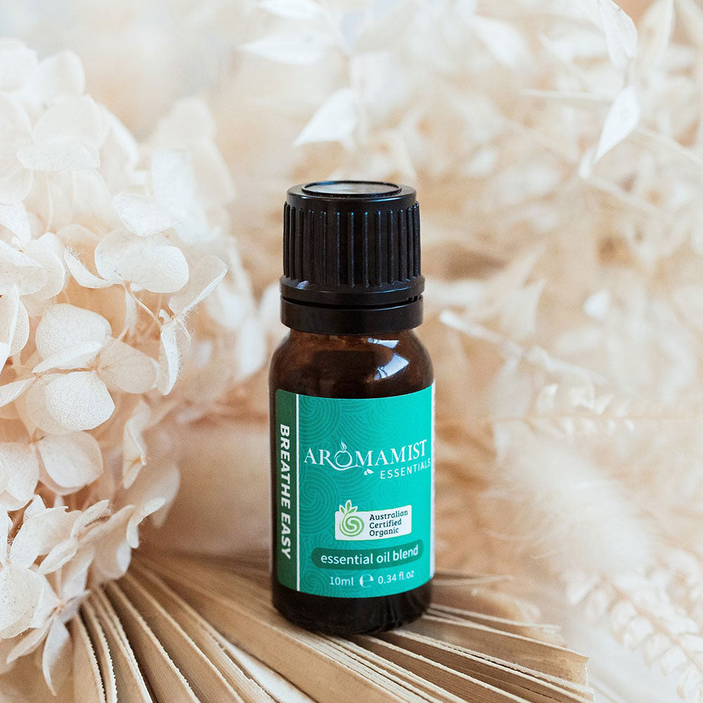 Breathe Easy Essential Oil Blend 10ml - Certified Organic