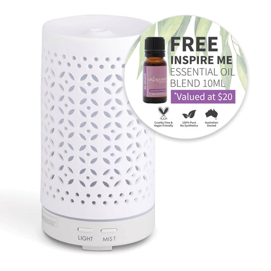 Mistique Ceramic Mist Diffuser + FREE Inspire Me Blend