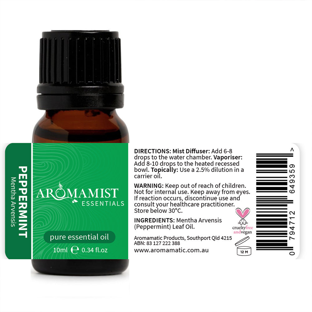Peppermint Pure Essential Oil 10ml