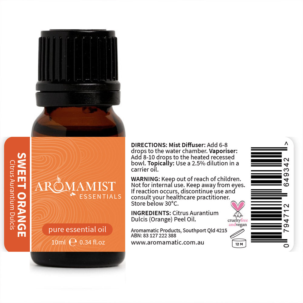 Sweet Orange Pure Essential Oil 10ml