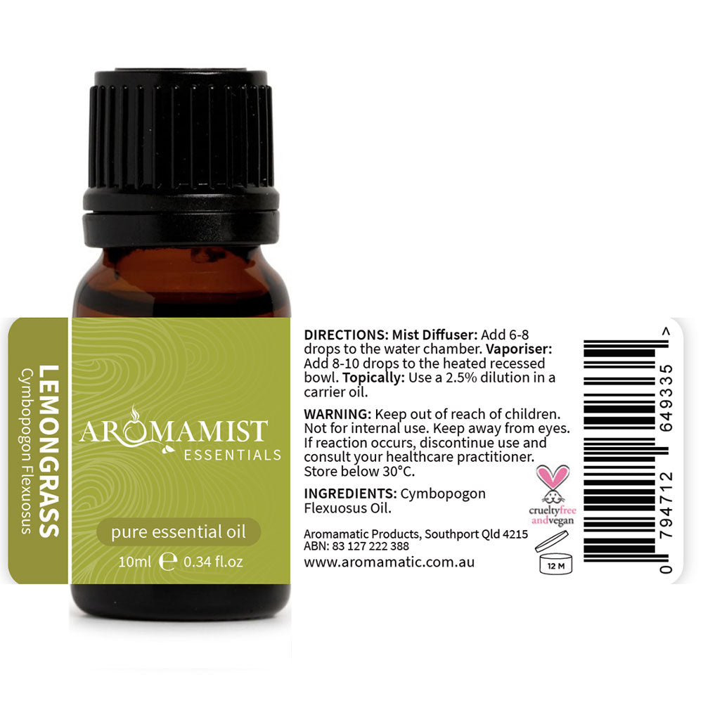 Lemongrass Pure Essential Oil 10ml